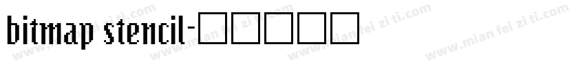 bitmap stencil字体转换